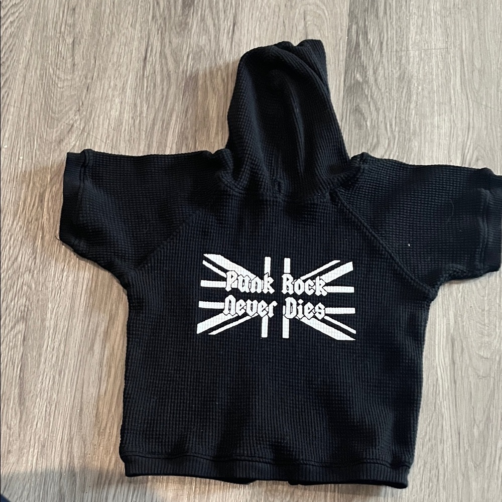 Doggy Black Punk Rock Hoodie